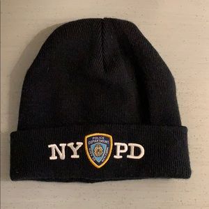 NYPD black beanie
